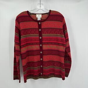 Susan‎ Bristol Womens Vintage Cardigan Sweater Size L Boho Folkcore Cottagecore